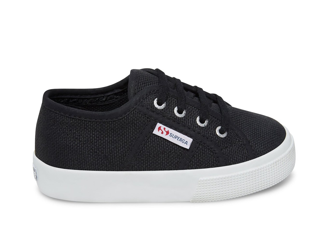 Zapatillas Superga Niños Negras/Blancas - 2730 Cotj - 532098NRD
